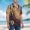 thumbnail image 5 of Bixox Men's Hawaiian Shirts Men's Happy New Year Print Short-Sleeve Shirt-3X-Large, 5 of 8