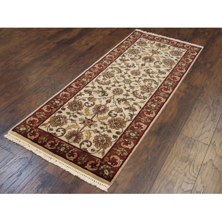 Wahi Rugs Hand Knotted Kashan Jaipur 2'6" x 6'0" - w202