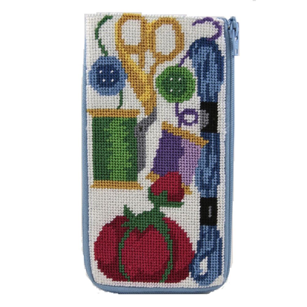 Stitch & Zip Needlepoint Eyeglass Case Kit SZ362 Sewing