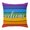 Blue, Yellow, Red, variant on Throw Pillow Covers, Blue Brown Wooden Grain 16x16 Pillow Covers for Couch/Sofa/Bed, Farmhouse Gradient Wood Stripes Decorative Square Linen Cushion Pillowcase for Home Decor