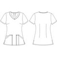 thumbnail image 5 of Tooniforms Scrubs Top For Women V-Neck Print TF671, 5 of 7