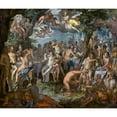 thumbnail image 2 of Joachim Wtewael 23x20 Black Ornate Framed Double Matted Museum Art Print Titled: The Wedding of Peleus and Thetis (1612), 2 of 5