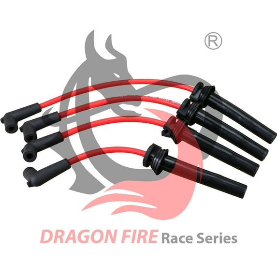 AIP Electronics Dragon Fire Race Series High Performance 10.2mm Ignition Spark Plug Wire Set Compatible with 2002-2006 Mini Cooper/S 1.6L L4 OEM Fit PWJ113