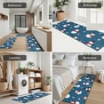 thumbnail image 5 of Blue Christmas Snowman Pattern Kitchen Rugs Sets Of 3,Kitchen Runner Rugs Non Skid Washable,Decorative Kitchen Floor Mats for Kitchen,Sink,Laundry,17"x30"+ 17"x47" + 17"x59", 5 of 6