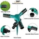 thumbnail image 5 of Paquete de aspersor de jardín, aspersor automático de césped, aspersor de césped giratorio de 360 grados, riego automático, cobertura de 3600 pies cuadrados para patio, césped y jardín, sistema de, 5 of 8