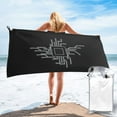 thumbnail image 2 of ZNDUO Bath Towel, Computer Chip Symbol Pattern Oversized Quick Dry Bath Towel Beach Towel - 31.5"x63", 2 of 8