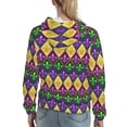 thumbnail image 7 of Haiem Mardi Gras4 for Women's Fashion Hoodies & Sweatshirts with Kangaroo Pocket,Hooded Sweatshirt with Eye-catching Drawstrings-Large, 7 of 7
