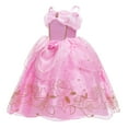 thumbnail image 4 of Auraro Pink Princess Costumes for Little Girls Fancy Dress Up Halloween Christmas Party Dress, 4 of 7