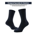 thumbnail image 3 of Comfora Diabetic Crew Socks for Men – 6 Pairs, Non-Binding, Seamless Toe, Soft Cotton Moisture-Wicking Socks, 3 of 4