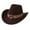K, variant on Kelon Cowboy Clearance Polyester Hat Classic Western Cowboy Hat For Men Women Wide Brim With Bull Headband