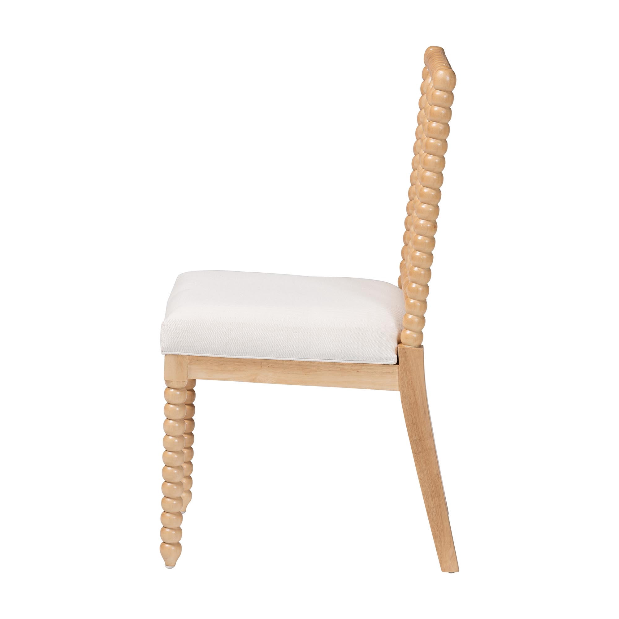 bali & pari Deya Traditional Dining Chair, Dining Height, Natural Brown