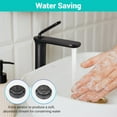 thumbnail image 4 of Aquaterior Single Handle Bathroom Vessel Sink Faucet Rv Lavatory Vanity Sink Mixer Tap Matte Black (CUPC NSF CEC), 4 of 13