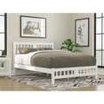 thumbnail image 2 of AFI Tahoe Solid Wood Queen Platform Bed with Footboard in White, 2 of 6