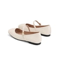 thumbnail image 5 of longantii Mary Jane Shoes Women Slip on Dressy Ballerina Flats 2026 New Comfy Non-Slip Flats for Formal School Walking White, 5 of 8