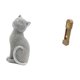 thumbnail image 5 of Estatua de gato, figura de escritorio, miniatura, casa de muñecas, reloj de suelo, juguete de simulación, material de resina creativo, adecuado para r, 5 of 8
