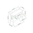 thumbnail image 6 of Livabliss x Becki Owens Doheny Gallery Top Console Table, 33"H x 40"W x 14"D, Black, 6 of 6