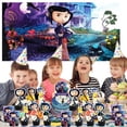 thumbnail image 5 of Coraline Party Supplies Decor Cups Fans Decorations Honeycomb Centerpieces Cake Toppers, 5 of 6