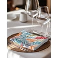 thumbnail image 6 of Abstract Beach Cloth Napkins Set of 6 Reusable Dinner Napkins, Summer Colorful Coastal Ocean Sea Wave Cocktail Napkin Washable Table Napkins for Wedding/Holiday Party/Baby Shower 20"x20", 6 of 7