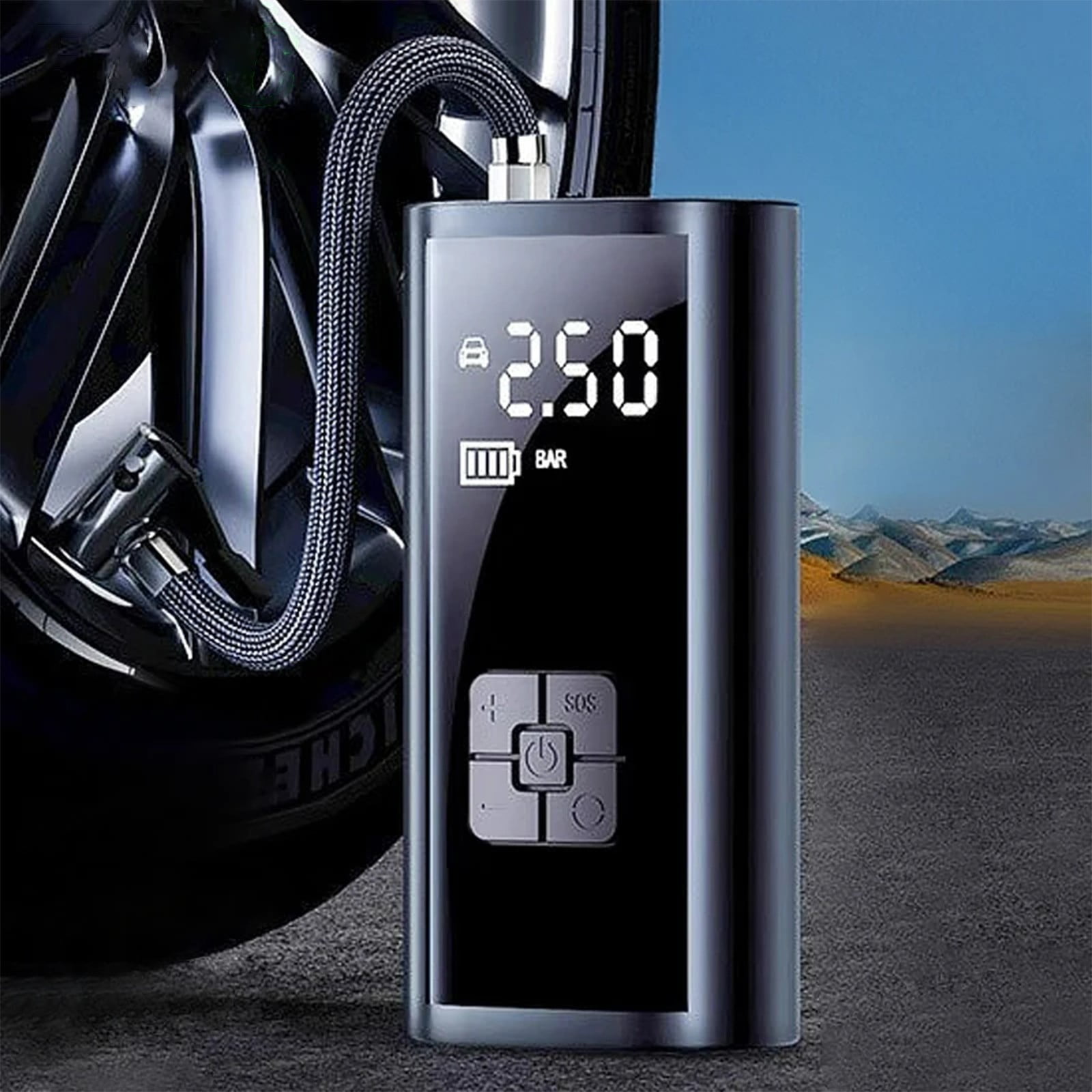 Tire Inflator with Pressure Gauge Corded Digital Models of Car Inflatable Pump Pump Car with Portable Tire Filling Lighting Pump Pump Inflator Car Tire Inflator