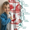 thumbnail image 3 of Blackout Kids Curtains,Red Toile Pattern Sheep Herders Dogs Houses Childrens Insulated Curtains Set Of 2,Bedroom Essentials,Toddler Room Decor 42x54in(106x137cm), 3 of 4