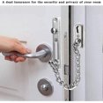 thumbnail image 2 of Security Chain, 304 Stainless Steel Door Chain, Door Chain Lock with Screws, Used for Family Hotel Interior Doors and Windows, Brushed Chrome Silver, 2 of 5