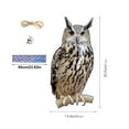 thumbnail image 2 of Bird Repel Scarecrow, Owl Scarecrow Scarer Pendant, Decorative Scarer Pendant with Bell, Fake Bird Scare Device, Waterproof Patio Balcony Garden Decorations, 2 of 10