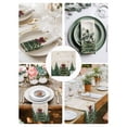thumbnail image 3 of Rustic Christmas Cloth Napkins Set of 8 Reusable Dinner Napkins, Snowflake Xmas Christmas Tree Cocktail Napkin Washable Table Napkins for Wedding/Holiday Party/Baby Shower 20"x20", 3 of 7