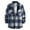 Blue, variant on Aimik Hanes Mens Flannel Shirts Jackets Casual Shackets Button Down Long Sleeve Plaid Shirt Lightweight Jackets with Pockets-Blue S