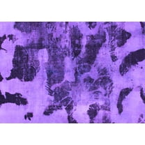 Ahgly Company Indoor Rectangle Abstract Purple Modern Area Rugs, 5' x 7'