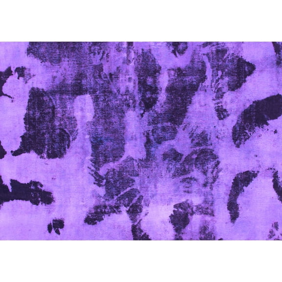 Ahgly Company Indoor Rectangle Abstract Purple Modern Area Rugs, 5' x 7'