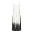 thumbnail image 5 of Antinious Women Camis Sleeveless V-Neck Print Ruched Beach Casual Stylish Long Dress, 5 of 5