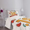 thumbnail image 5 of Ambesonne Digital Quilted Bedspread Set 2 Pcs, Eighteenth Birthday, Twin Size, Multicolor, 5 of 6