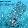 thumbnail image 4 of Compatible with Xiaomi Redmi Note 10 5G Case, Glitter Sparkly Redmi Note 10 5G Phone Case with Slim Silicone Shockproof Protective Bumper Cover for Cute Girls Women (Blue), 4 of 14