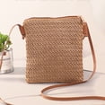 thumbnail image 4 of CAIXIA Women Boho Straw Woven Shoulder Crossbody Bag Casual Stylish Purse For Daily Outings Beach Vacation, 4 of 4