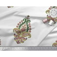 thumbnail image 2 of Soimoi Modal Satin Fabric Floral & Paisley Block Printed Craft Fabric by The Yard 42 Inch Wide, 2 of 3