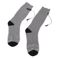 thumbnail image 1 of 1 Par De Calcetines Térmicos Eléctricos Con Calefacción De Doble Cara Para Invierno 3 Velocidades Temperatura 2 Uds Batería De 4000mAh Gris Cálido 1 Par, 1 of 7