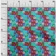 thumbnail image 2 of oneOone Cotton Cambric Maroon Fabric Abstracts Sewing Material Print Fabric By The Yard 42 Inch Wide, 2 of 5