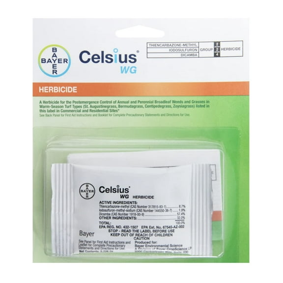 Celsius WG Postemergence Herbicide - Controls Weeds - 0.226 fl oz Packet by Envu
