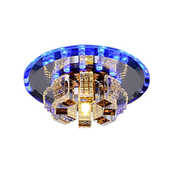 Fichiouy K9 Crystal Pendant LED Chandelier Flush Mounted Lighting Lamp Fixture 110V