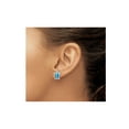 thumbnail image 3 of Gem & Harmony Lab-Created Blue Opal Turtle Stud Earrings in Sterling Silver for Women, 3 of 5