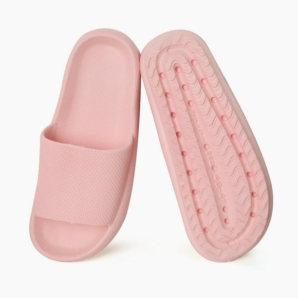 Zapatos de plataforma gruesa, zapatillas de nube, chanclas de verano para mujer, zapatos de baño antideslizantes, chanclas silenciosas para el hogar, sandalias suaves de EVA para parejas Tan Jianjun unisex