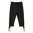 thumbnail image 3 of Shachafan Girls Stretchy Capri Leggings For Summer Comfortable Solid Color Casual Yoga Beach Workout Play Pants Star Leggings Kids, 3 of 4