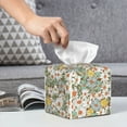 thumbnail image 3 of Honeii 's Daisy for Leather Square Tissue Box Cover Holder: A Stylish Organizer for Tabletops, Bathrooms, Cars & Offices, 3 of 5