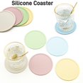 thumbnail image 2 of Flmtop 2 Pcs sous-Verres Ronds avec Bord Surélevé en Silicone Anti-Éclaboussures sous-Verres Anti-Brûlure Tapis Attrayants Protection de Table Napperons pour Restaurants Bars Cuisines, 2 of 10