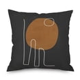 thumbnail image 1 of Ins Wind Linen Pillowcase Simple Creative Cushion Abstract Leaf Pillow Square Cushion Cover 7, 1 of 5