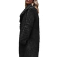 thumbnail image 4 of Sakmal Womens Barn Jacket with Collar Black Plus Size Fleece Coat Fashion Fall Jackets for Women 2025 L, 4 of 7