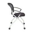 thumbnail image 5 of Romig Cain 72 x 24 in. T-Base Training Seminar Table- Cherry & 2 Cadence Nesting Chairs, 5 of 7