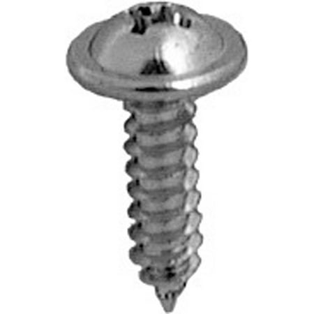 

100 #8 X 5/8 Phillips Round Washer Head Tap Screw Chrome