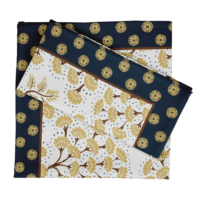 Vargottam Luxury Collection Dinner Table Linen Dcor Cotton Napkin Printed Fabric Reusable Napkins Set Of 6, 20 X 20 - Asian Block