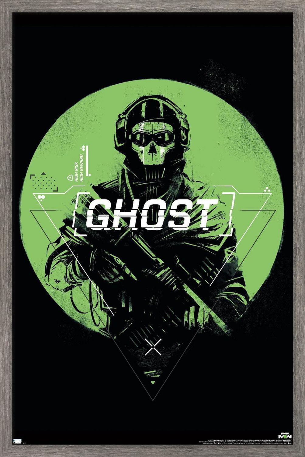 Call of Duty: Modern Warfare 2 - Ghost Emblem Wall Poster, 22.375" x 34"